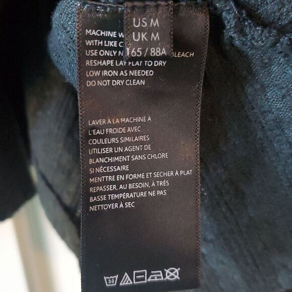 URBAN OUTFITTERS DARK GREEN CROPPED BABYDOLL TOP PUFF SLEEVES V-NECK KNIT MEDIUM - Picture 3 of 8